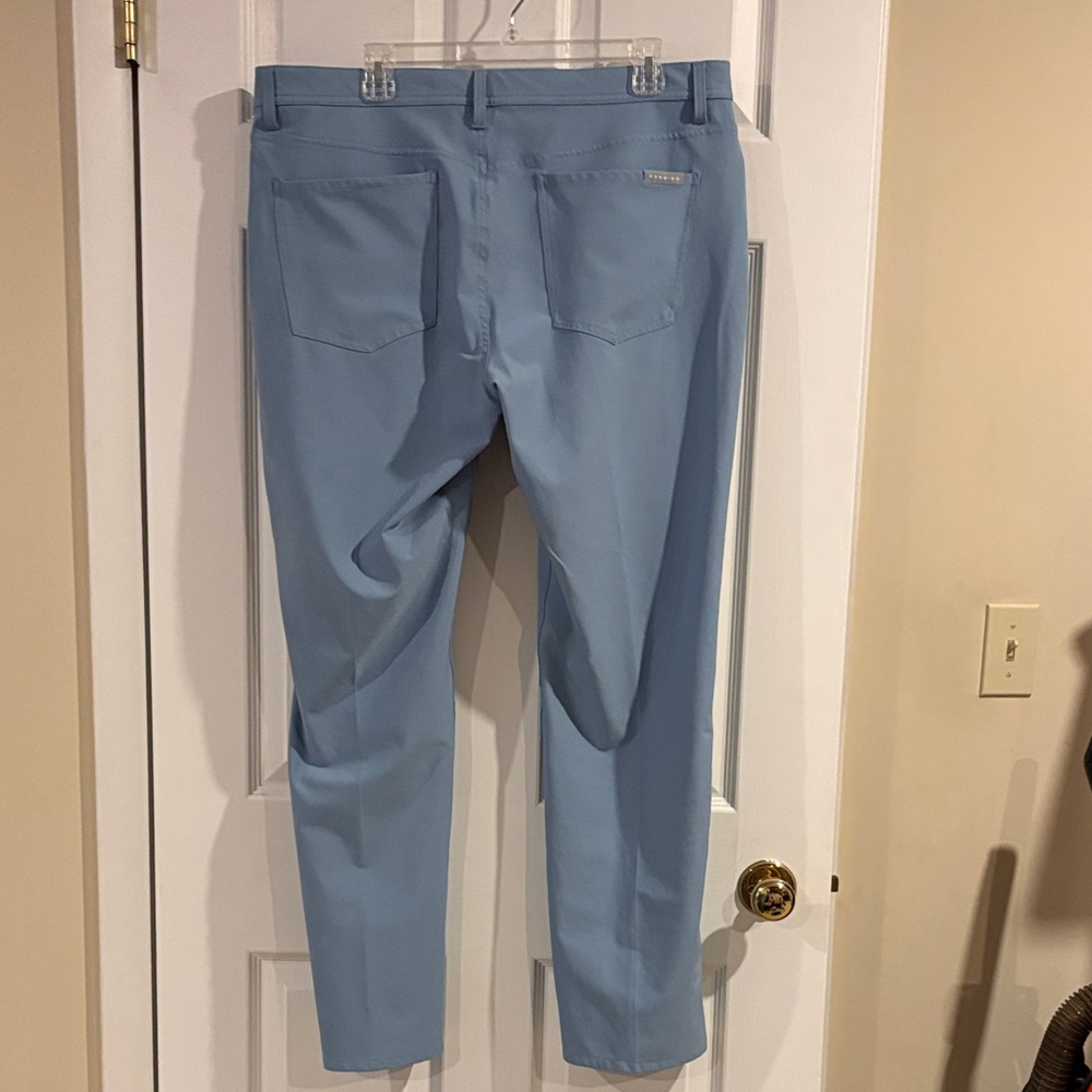 Dunning Men's Light‎ Blue Golf Performance Pants size 38x32 - Picture 6 of 8